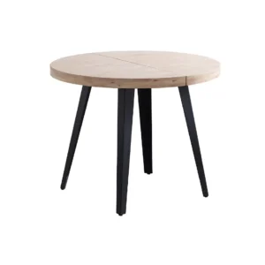 Mesa Comedor Berg Redonda Madera Maciza Extensible